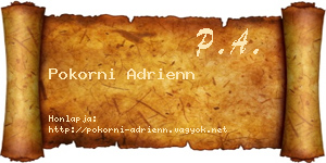 Pokorni Adrienn névjegykártya
